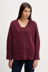 Abercrombie & Fitch pulóver - burgundia XL