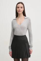 Calvin Klein gyapjúkeverék pulóver - szürke S - answear - 26 990 Ft