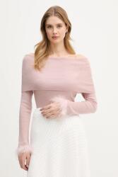 Pedro del Hierro gyapjúkeverék pulóver - rózsaszín M