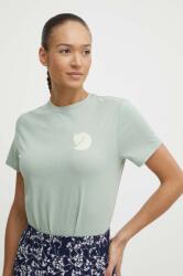 Fjallraven t-shirt Fox Boxy Logo - zöld XS