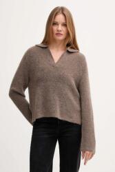 MOS MOSH pulóver gyapjúkeverékből THORA - barna XS