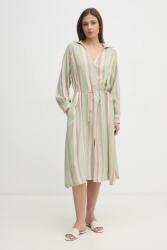 La Petite Française ruha vászonkeverékből RIVA - zöld 38