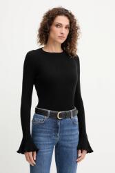 Luisa Spagnoli gyapjú pulóver - fekete XL - answear - 108 990 Ft