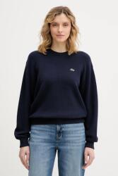 Lacoste pulóver női gyapjú hozzáadásával - sötétkék 36