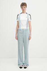 Fiorucci gyapjú nadrág Embroidered Suspender - kék L