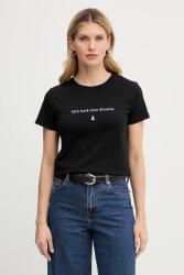 Patrizia Pepe t-shirt - fekete 40 - answear - 41 990 Ft