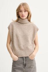 Gestuz mellény gyapjúkeverék - bézs M