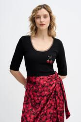 Never Fully Dressed t-shirt Cherry Teddy - fekete XS