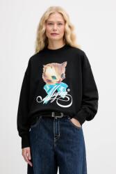 MSGM pamut melegítőfelső - fekete S - answear - 78 990 Ft