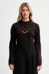 Isabelle Blanche gyapjú kardigán - barna M