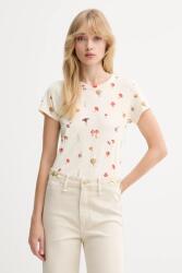 rag & bone pamut póló - bézs S - answear - 35 990 Ft