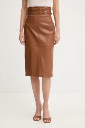 Elisabetta Franchi bőr szoknya - barna 34
