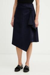 Sisley szoknya gyapjú keverékből - sötétkék 34