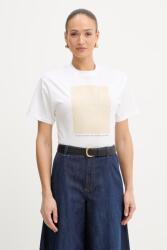 Twinset pamut póló - fehér S - answear - 44 990 Ft