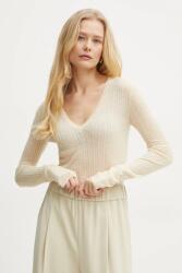 Patrizia Pepe gyapjú pulóver - sárga 38