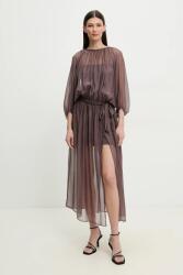 Isabelle Blanche selyem ruha - barna XS