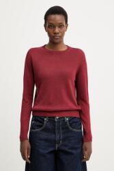 Max Mara vászon pulóver ATZECO - burgundia S