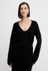 TWINSET gyapjú pulóver - fekete L - answear - 42 990 Ft