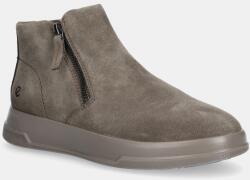 Ecco velúr bokacsizma Move Zip Bootie - bézs Női 41