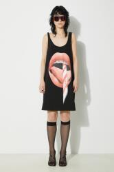 Fiorucci pamut ruha Mouth Print Tank Dress - fekete M