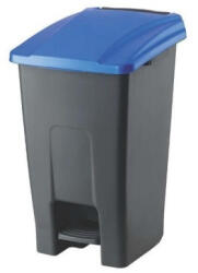 PLANET Szemeteskuka pedálos műanyag 50 literes antracit/kék UP227-215 (UP227-215) - officefirst