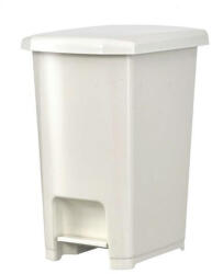 PLANET Szemeteskuka pedálos műanyag 40 literes fehér UP402-001 (UP402-001) - officefirst