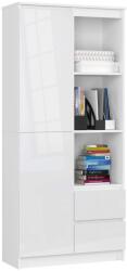  Raft de birou R 80 cm CLP R11 PK ALB / ALB LUCIOAS Raft