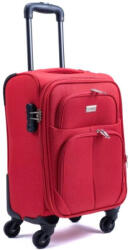 Leonardo Da Vinci Bőrönd 40 x 30 x 20 cm kabinbőrönd Wizz kivehető kerekekkel számzárral bordó (le-6101-bordo-xs)