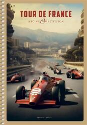 Shkolyaryk Publishing House Spirálfüzet, A5, kockás, 96 lap, SHKOLYARYK "Racing Competition", vegyes (SB966124K) - pritone