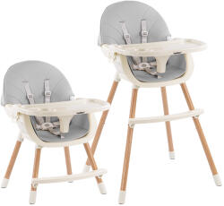 Leziter Etetőszék 2 az 1-ben szürke (LELESZ-512-szurke)