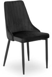 Klubfotel Étkezőszék BARI fekete bársony