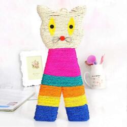 Nunbell Macska alakú falra akasztható kaparó játék 39cm