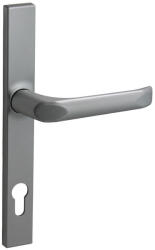 Gomboss/perfekto Felix szögletes Biztonsági Bejárati ajtókilincs Silver Ezüst 90mm PZ (61-Z00154-12)