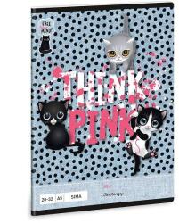 Ars Una A5-ös sima füzet - Think Pink (53612854)
