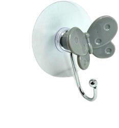 BW Fürdőszobai Akasztó öntapadós Pillangó Szürke (z-2000825-5-v)