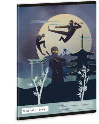 Ars Una A5-ös sima füzet - Ninjas in the dark (53614575)