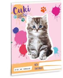 Ars Una A5-ös vonalas füzet - Cuki állatok - Perzsa cica (53624987)
