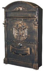 BW Postaláda öntött Xl Bronz Cimeres Arthur 29*47 Pb-301al (z-2050890-v)