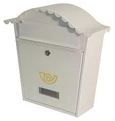 BW SÁBA Csipkés Postaláda, Kerek, Fehér (Z-2050944-V)