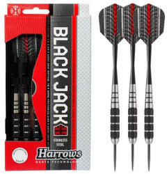  Dart szett Harrows steel, Black Jack K, 24g, brass