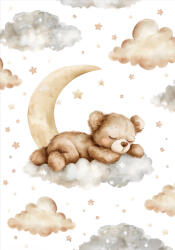 Takoy PANEL Wellsoft polár/fleece takaró varrásához 140x200 mackó a felhőn