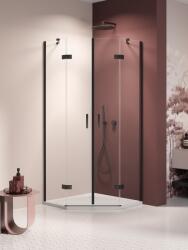 NEW TRENDY Nesta BLACK ötszögletű kabin Méret: K-3791 100x80x200