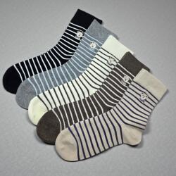 Aura Via Női csíkos macis zokni szett - 5 pár 38-41 112878