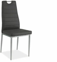 SIGNAL MEBLE H-260 Modern Műbőr Szék Szürke Króm Fogantyús (SIG-H260SZCH)