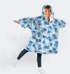 Aymax Disney Lilo és Stitch, A csillagkutya Blue belebújós plüss polár pulóver, poncsó 7-14 év (AYM076288)