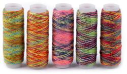 Fashion Színátmenetes dekorációs varrócérna készlet, 5 spulni, 5x110m, 240320