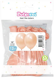 Balonevi lufi, 12" 30cm, 12db/cs, Metallic Rosegold, Metál Rosegold (LUFI853777)