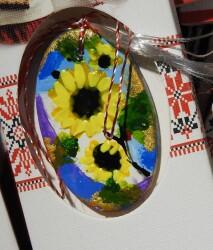  Martisor minitablou Floarea soarelui