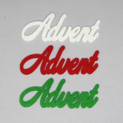 Penta collection Filc felirat Advent 3 db (piros-fehér-zöld)