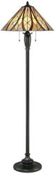Elstead Lighting VICTORY & HOLMES QZ-VICTORY-FL Tiffany Állólámpa 2x60W/E27 (QZ-VICTORY-FL)